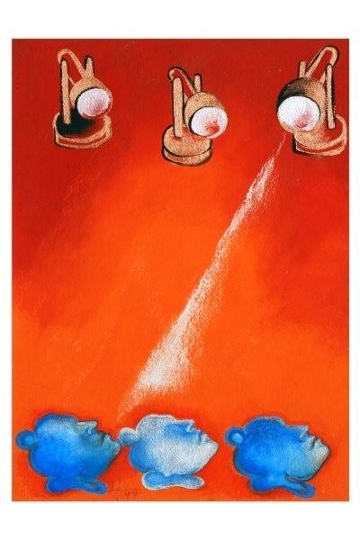 "Awaiting Illumination" - Arpana Caur Paintings