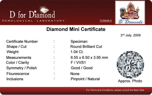 Diamond Certification