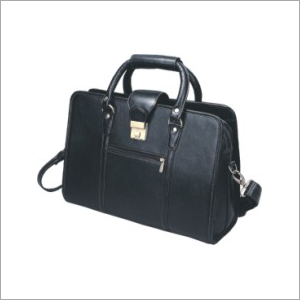 Leather Zippered Briefcase