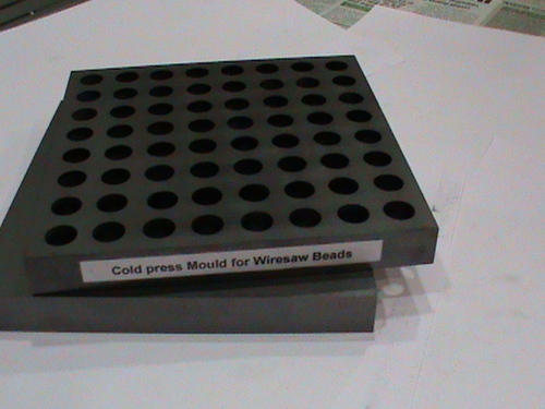 Cold Press Mould for wiresaw Bead