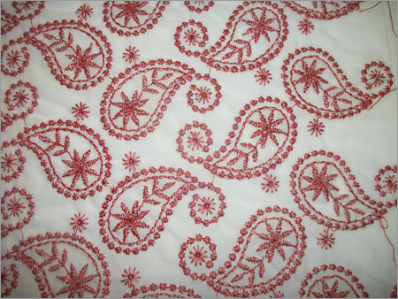 Eyelet Red Embroidery