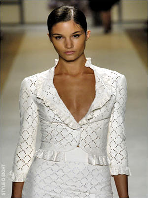 Ladies Eyelet Embroidery