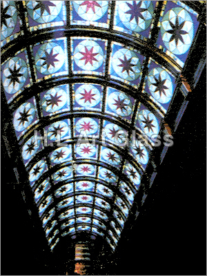 Stained Dome Glass Roofing