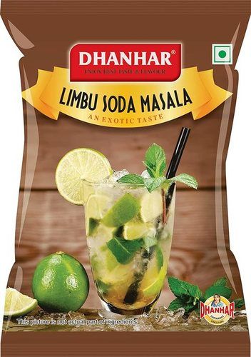 Dhanhar Limbu (Nimbu) Soda Masala Powder | Lemon Soda Powder | Instant Drink Mix Powder, 500 Grams