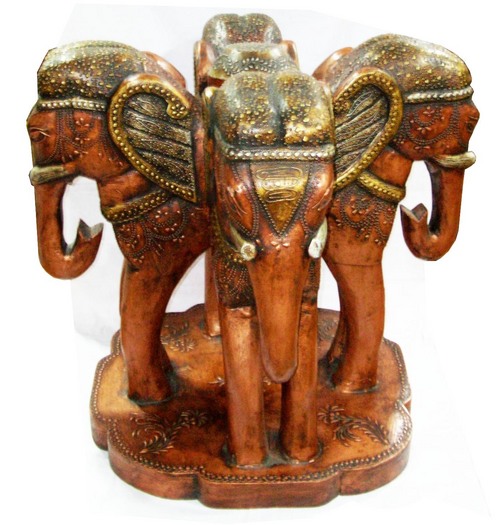 wooden art figurine