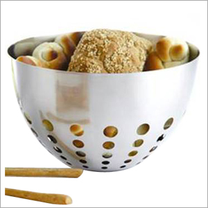 Bread Box - Polished Stainless Steel, 10x10x10cm | Durable, Airtight, Ventilated, Easy to Clean