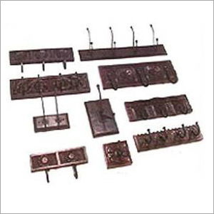 Hangers - Mahogany on Mango Wood & Black Powder Coated Iron, Brown | Durable, Stylish, Lightweight, Space-Saving, Heavy-Duty