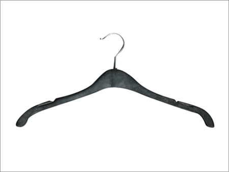 Plastic Cloth Hanger with Metal Hook