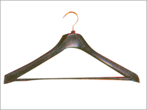 Garment Plastic Hangers - Durable Lightweight Black Contoured Design, Customizable Versatile Metal Hook, High Performance Long Life