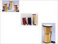 Musical Instruments (djembe Drums) - Wood & Goat Skin, Diameter: 15-30cm, Height: 20-40cm, Brown Color, Assorted Design, Durable, Handcrafted Quality, Smooth Finish