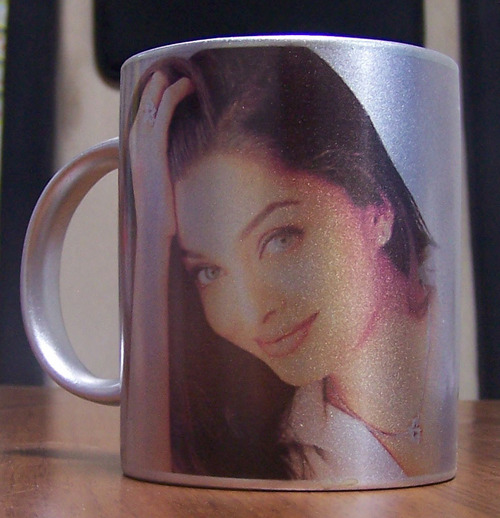 Metallic Silver Coated Mug