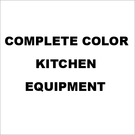 Complete Color Kitchen Equipment