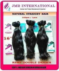 Natural Black Machine Weft Straight Hair
