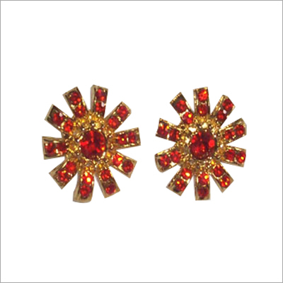 Gold Beaded Earrings