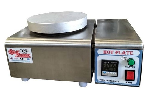 Laboratory Hot Plate - Mild Steel, 220V Electric | Maximum Temperature 300Â°C, Round & Rectangular Shapes, Digital Display, Durable & Corrosion Resistant