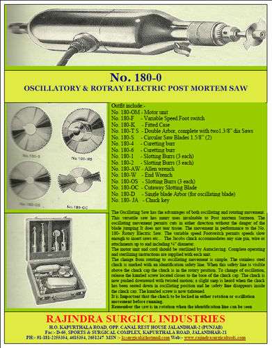 Post Mortem Electric Saw