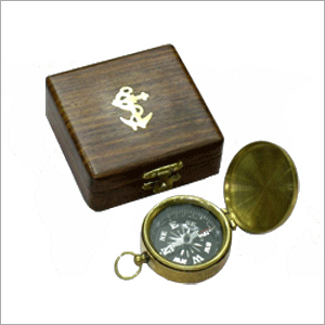 Brass Pocket Compass