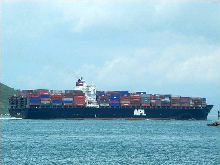 Aplindia - Steel 300m+ Length 14m Draft 10000+ TEU | Container Ship Cargo Transport Efficient Shipping Global Reach Reliable Service