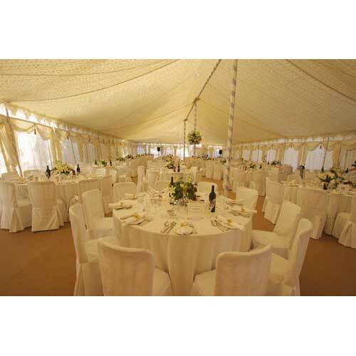 Cream Pole Marquee Tents