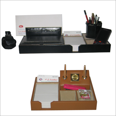Leather Pen & Paper Holder