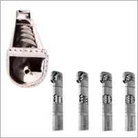 Screw Conveyors - Steel Material, Casing Included | Multi Purpose, Revolving Shafts, Broken Spiral Flighting, Light and Medium Loads