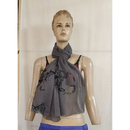 Polyester Chiffon Crinkle Scarf