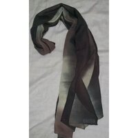 Wool Plain Shawls - Color: Black & Cream