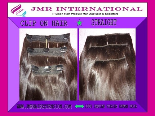 Natural Clip On Straight Hair