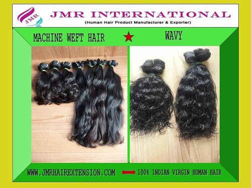 Natural Machine Weft Wavy Hair