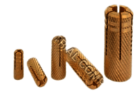 Brass Anchor Fasteners - Brass, Sizes M4-M14, Golden Finish | Application-Specific Design, Dimensional Accuracy, Compact & Durable