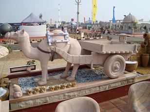 Stone Camel Cart