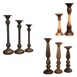 Wooden Candle Stands