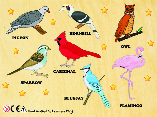 Birds Peg Board Puzzle