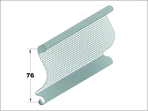 Aluminum Rolling Shutter Curved Perforated Slats