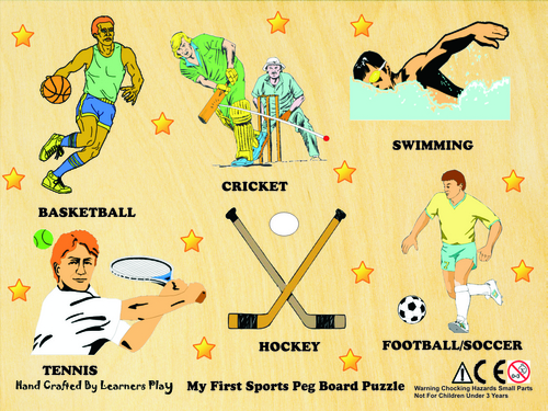 Sports Peg Board Puzzle