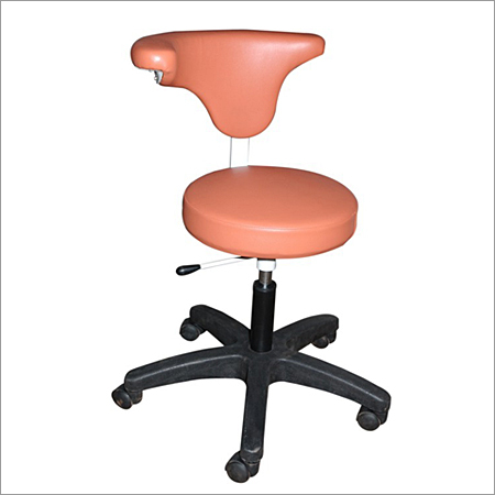 Black & Orange Dental Stool