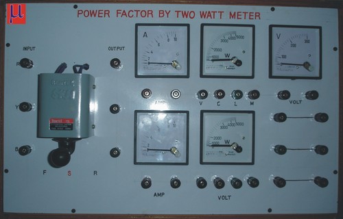 Power factor by two watt meter