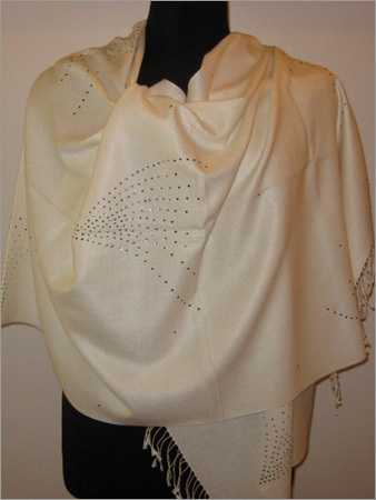 70% Pashmina/30% Silk with Heatfix Swaroskis