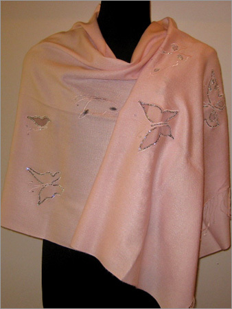 70% Pashmina/30% Silk with Heatfix Swaroskis
