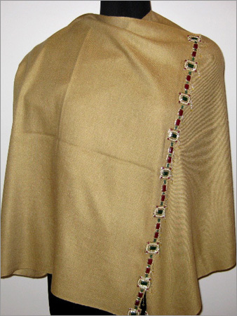 50% Pashmina/50% Silk with Bead Work and Stones