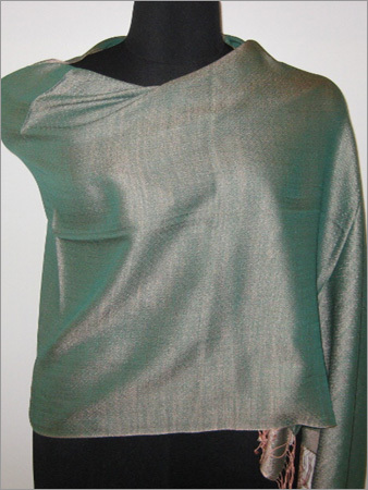 50% Silk/50% Wool Diamond Weave Reversable Stole