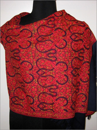 100% Cashmere Stole with Hand Ari Work