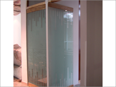 Frosted Glass Doors Installed