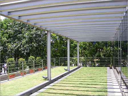Lush Green Terrace Garden