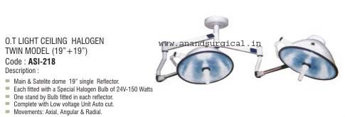 O.T Light Ceiling Halogen Twin model (19"+19")