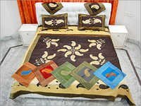 Patch Work Silk Bed Cover