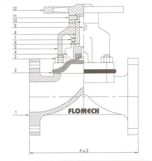 Diaphragm Valve Weir Type