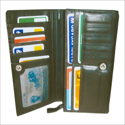 Travel Wallets - Leather, 10x15 cm, Dark Brown | 12+ Card Slots, Snap Button Closure, Multiple Pockets, Compact Design