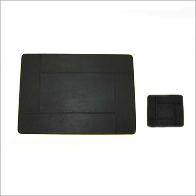Black Leather Table Mats