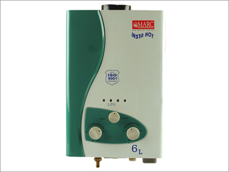 Gas Heaters - ABS Plastic, 400x300x150 mm, Green | 6L Capacity, Compact Design, Easy Install, Instant Heat, LPG Ignition